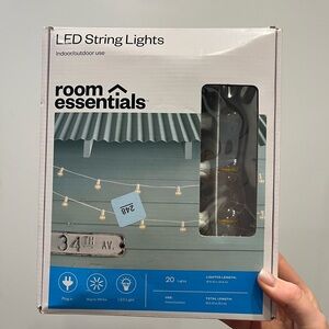 Room Essentials LED String Lights with Large Bulbs